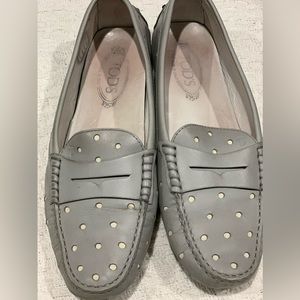 Tod’s women’s 10 EU 41 polka dot driving mocs